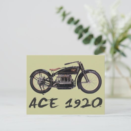 Ace 1920 briefkaart (Staand voorkant)