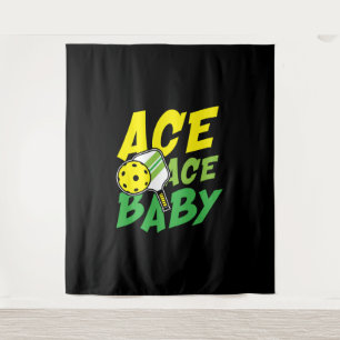 Ace ace baby voor een Pickleball-speler Wandkleed