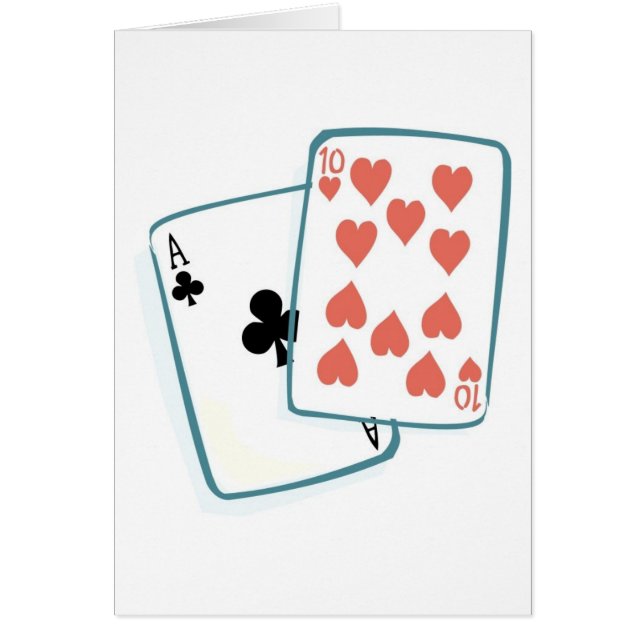 Ace and Ten of Hearts Paring Kaarten (Voorkant)