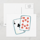 Ace and Ten of Hearts Paring Kaarten (Voorkant / Achterkant)