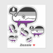 Ace Anxious but Proud Whale Sticker Blad (Vel)