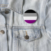 Ace Asexual Pride Flag Button (In situ)