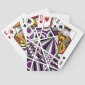 Ace Asexual Pride Zen Doodle Pokerkaarten (Achterkant)
