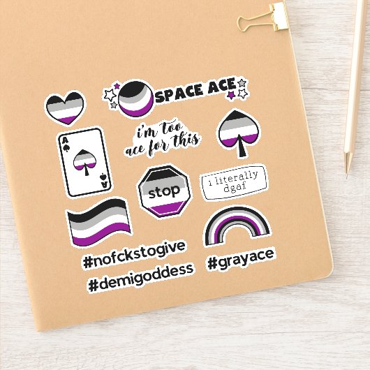 Ace Asexual Sticker (Notitieboek)