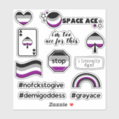 Ace Asexual Sticker (Vel)
