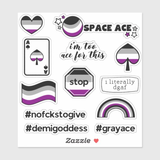 Ace Asexual Sticker (Vel)