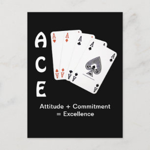 ACE Attitude + Commitment = Excellentie Briefkaart