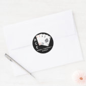 ACE Attitude + Commitment = Excellentie Ronde Sticker (Envelop)
