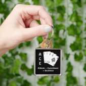 ACE Attitude + Commitment = Excellentie Sleutelhanger (Hand)