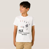 ACE Attitude + Commitment = Excellentie T-shirt (Voorkant volledig)