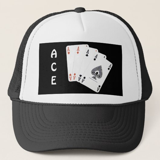 ACE Attitude + Commitment = Excellentie Trucker Pet (Voorkant)