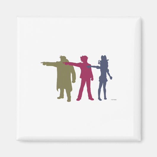 Ace Attorney Investigations Collectie Triple Obje Magneet (Voorkant)