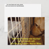 Ace Big Dog Trainer Briefkaart (Voorkant / Achterkant)