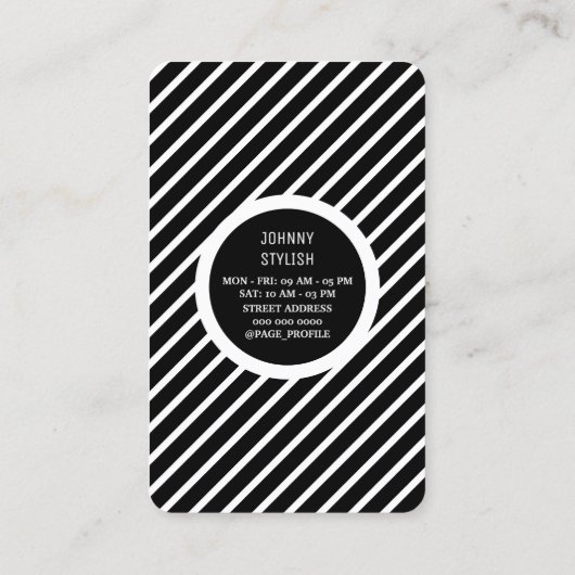 Ace-blaaskappersstijl Visitekaartje (Achterkant)