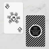 Ace-blaaskappersstijl Visitekaartje (Voorkant / Achterkant)