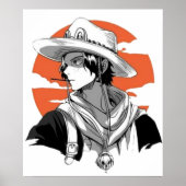 Ace Black en White Poster (Voorkant)