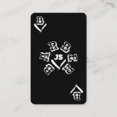 Ace card barbres stijl tegenover visitekaartje (Voorkant)