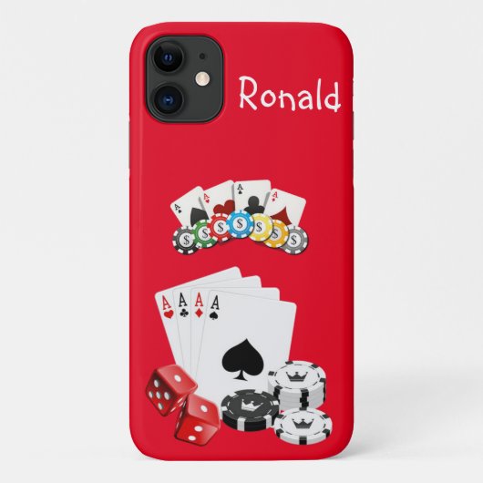 Ace Cards Iphone Case (Achterkant)