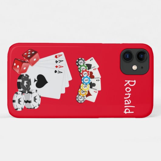 Ace Cards Iphone Case (Achterkant (horizontaal))