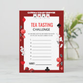 Ace Casino Baby shower - Bewerkbare naam, 5x7 Kaart (Staand voorkant)