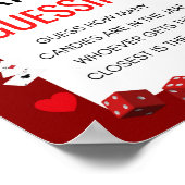 Ace Casino Baby shower Spelbord Poster (Hoek)