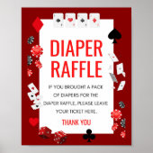 Ace Casino Baby shower Spelbord Poster (Voorkant)