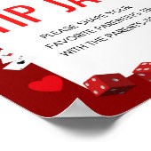 Ace Casino Baby shower Spelbord Poster (Hoek)