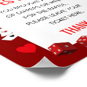 Ace Casino Baby shower Spelbord Poster (Hoek)