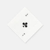 Ace club die Kaart speelt Funny Matching Halloween Servet (Hoek)