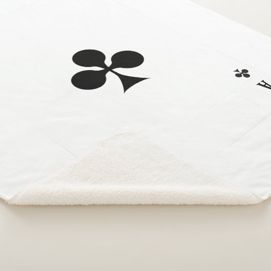 Ace club die Kaart speelt Funny Matching Halloween Sherpa Deken (3/4)