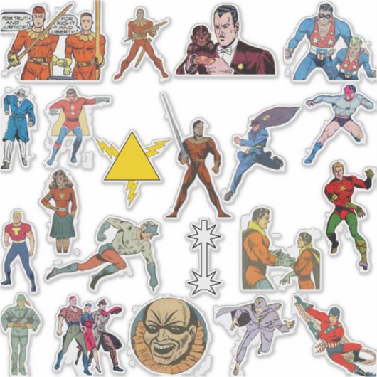 Ace Comics Vinyl Sticker Set (Voorkant)