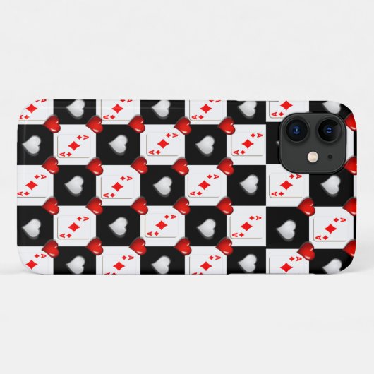Ace Diamonds Iphone Case (Achterkant (horizontaal))
