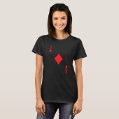 Ace Diamonds Poker Texas, deck-kaarten afspelen T-shirt (Voorkant volledig)