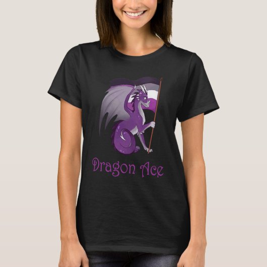 ACE Dragon Asexual LGBT Dragon T-shirt (Voorkant)