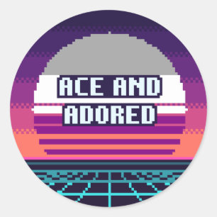 Ace En Aanbeden Pride Pixel Sticker