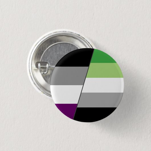 Ace en Aromantic Flag Ronde Button 3,2 Cm (Voorkant /achterkant)