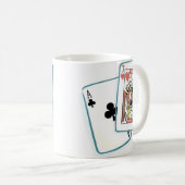 Ace en Jack Poker Cards Koffiemok (Voorkant rechts)