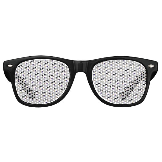 Ace Hart Patroon Retro Zonnebril (Voorkant)