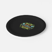 Ace het Hof met Pickleball Papieren Bordje (Gekanteld)