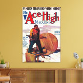 Ace High Magazine Hoesje 2 Canvas Afdruk (Insitu (Woonkamer))