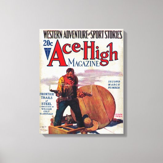 Ace High Magazine Hoesje 2 Canvas Afdruk (Voorkant)