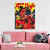 Ace High Magazine Hoesje 3 Canvas Afdruk (Insitu (Woonkamer))