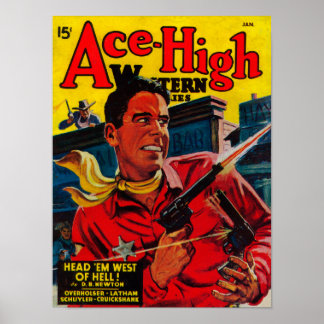Ace High Magazine Hoesje 3 Poster