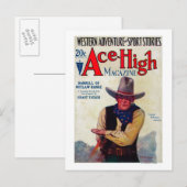 Ace High Magazine Hoesje Briefkaart (Voorkant / Achterkant)