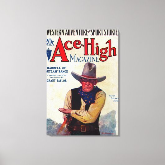 Ace High Magazine Hoesje Canvas Afdruk (Voorkant)