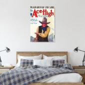 Ace High Magazine Hoesje Canvas Afdruk (Insitu (Slaapkamer))