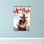 Ace High Magazine Hoesje Canvas Afdruk (Insitu (Houten vloer))