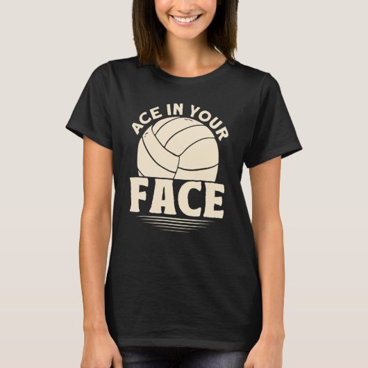 Ace in je facevolleybal t-shirt (Voorkant)