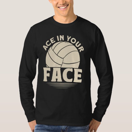 Ace in je facevolleybal t-shirt (Voorkant)