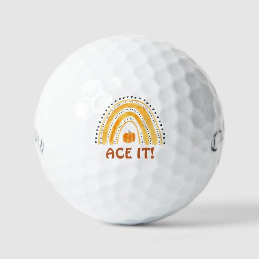 "ACE IT!" Gepersonaliseerd golfbal Golfballen (Voorkant)